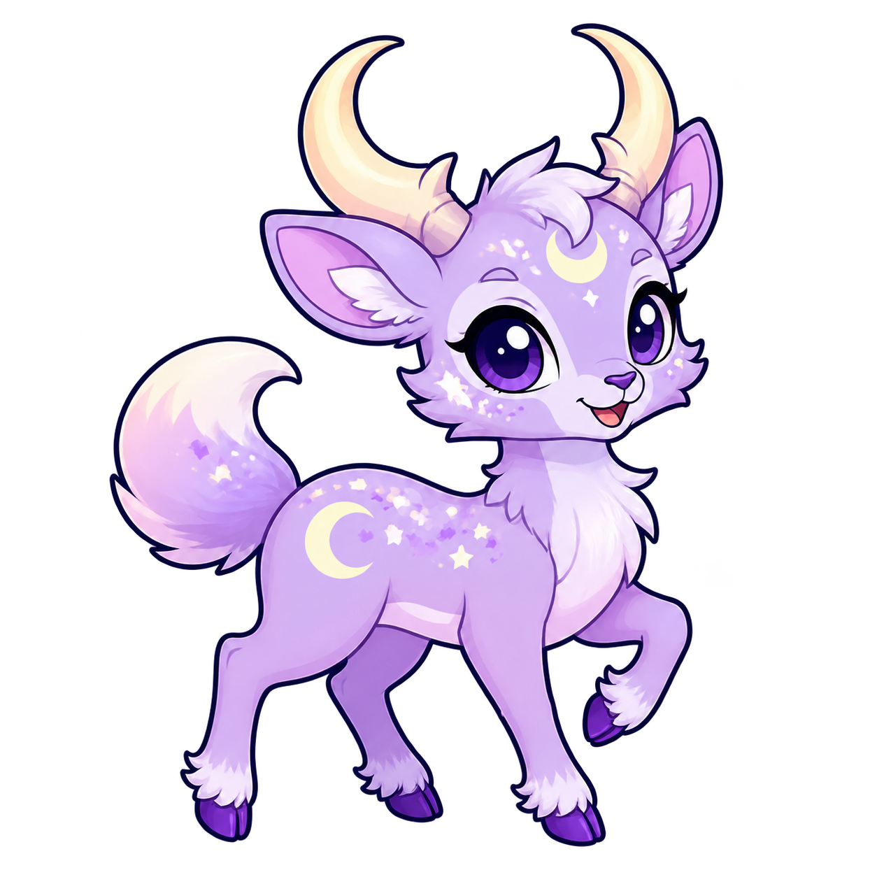 Lunawn the Crescent-Antler Fawn
